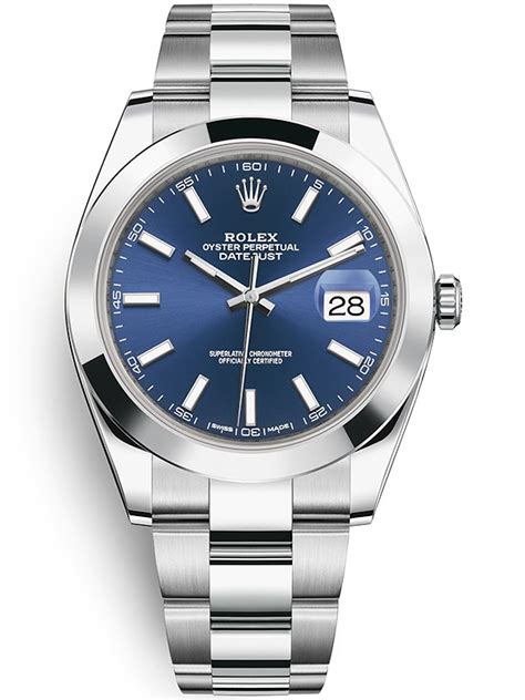 rolex 41 blue dial|rolex datejust 41 smooth bezel.